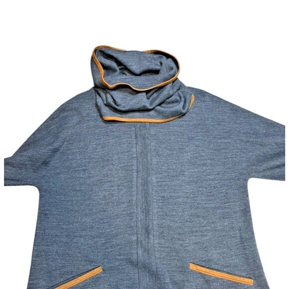 Soft Surroundings Tunic Womens Size Medium Grey Hanna Convertible Sweater Wool - Picture 2 of 9